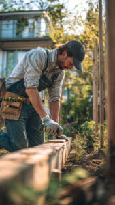 tuttofare a lavoro su esterni immagine accattivante